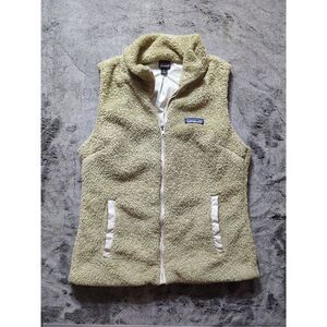 Patagonia Full Zip Fleece Vest Women's Size Medium Beige
